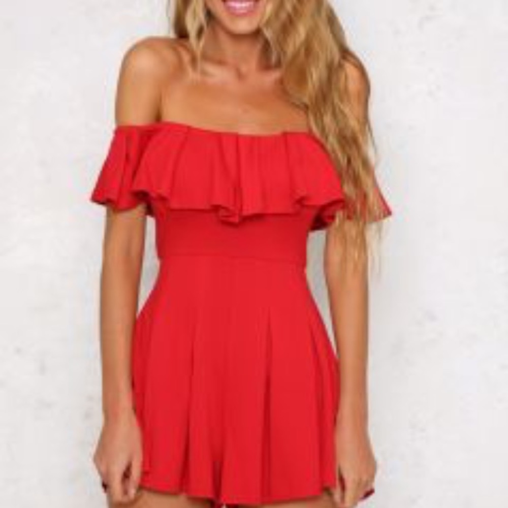 Hello Molly Peso Romper Wine